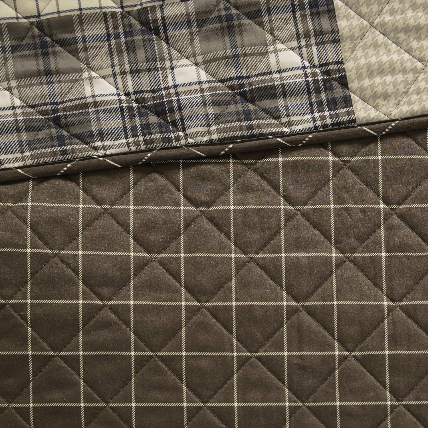 Timber 3 Piece Reversible Printed Quilt Set
