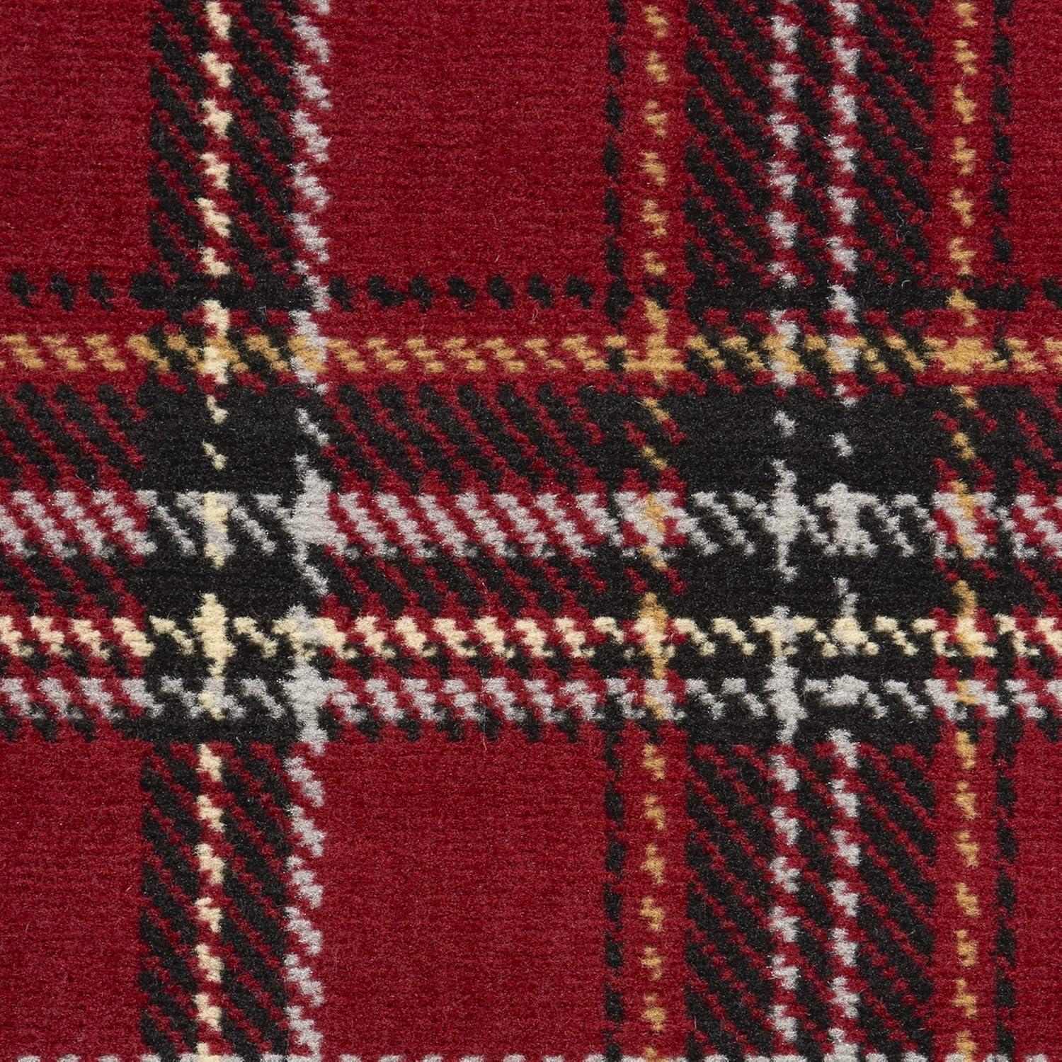 Nourison Grafix Contemporary Plaid Area Rug