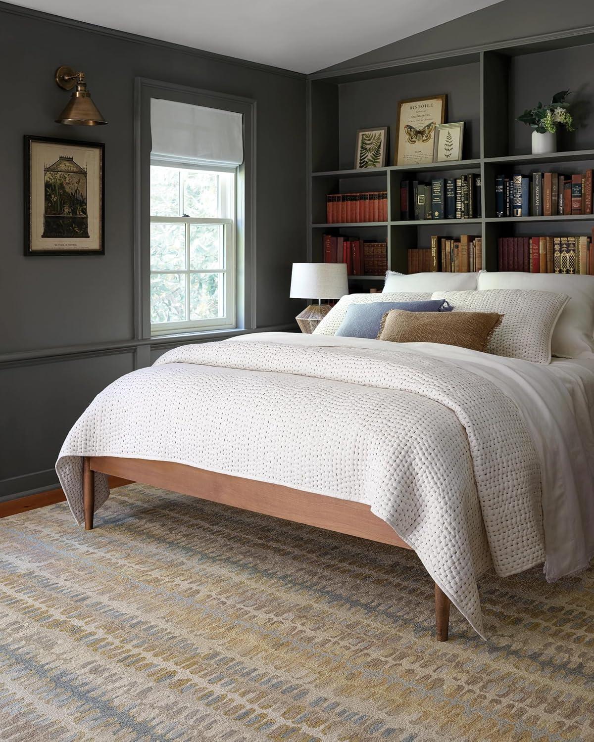 Paint Chip Natural Hand Micro Hooked Wool Rug