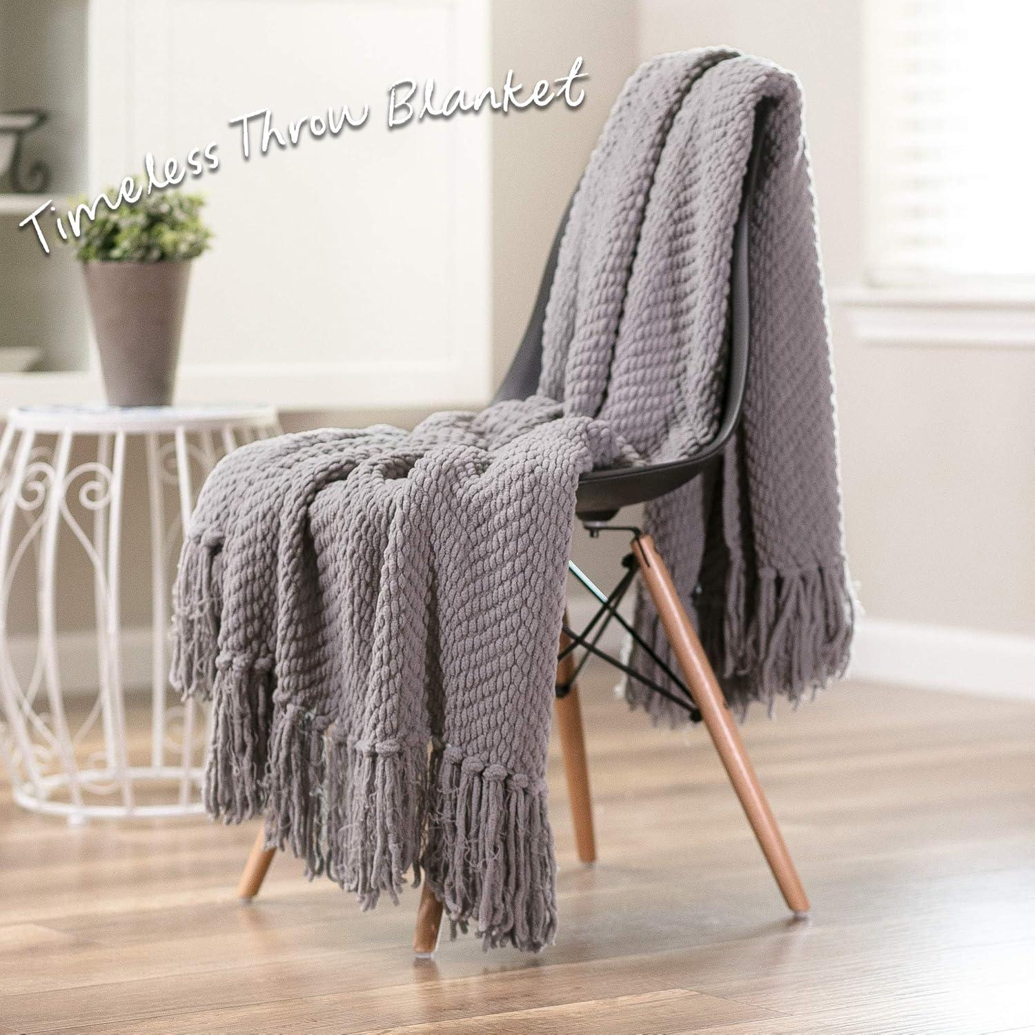 Chanasya Textured Knitted Throw