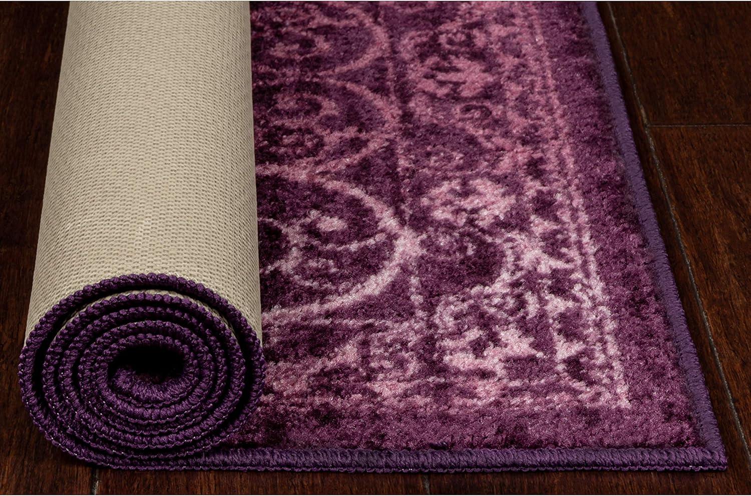 Dreyfuss Oriental Intense Purple Area Rug