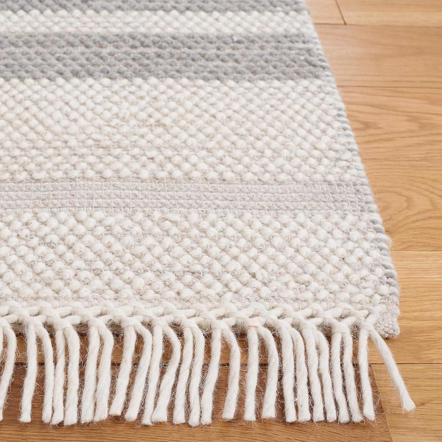 Natura NAT225 Power Loomed Area Rug - Ivory/Gray - 8'x10' - Safavieh.