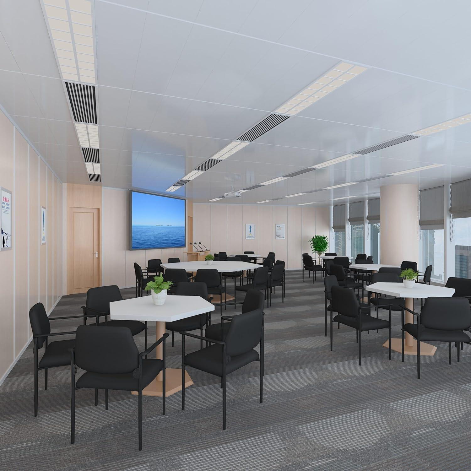 Boss Office Products Stackable Vinyl Seat Reception Chair with Metal Frame