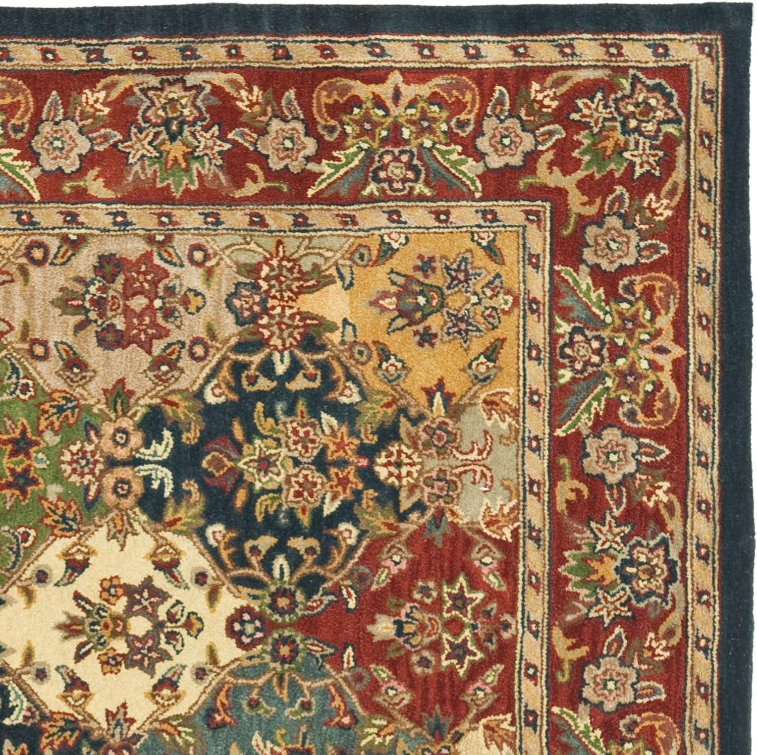 Heritage HG911 Hand Tufted Area Rug - Multi/Burgundy - 8'x8' - Safavieh.