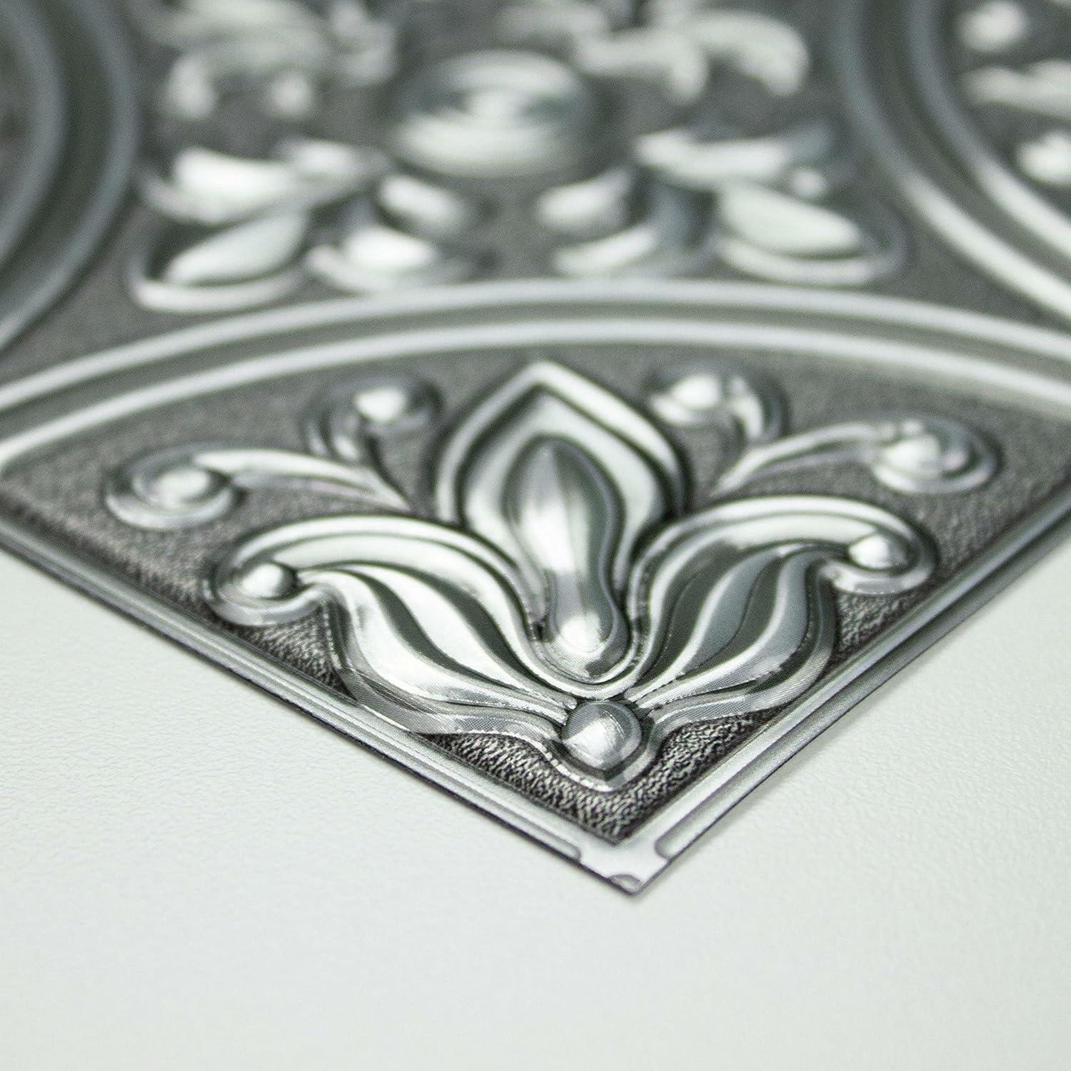 10.5'' W x 10.5'' L PVC Peel and Stick Field Tile