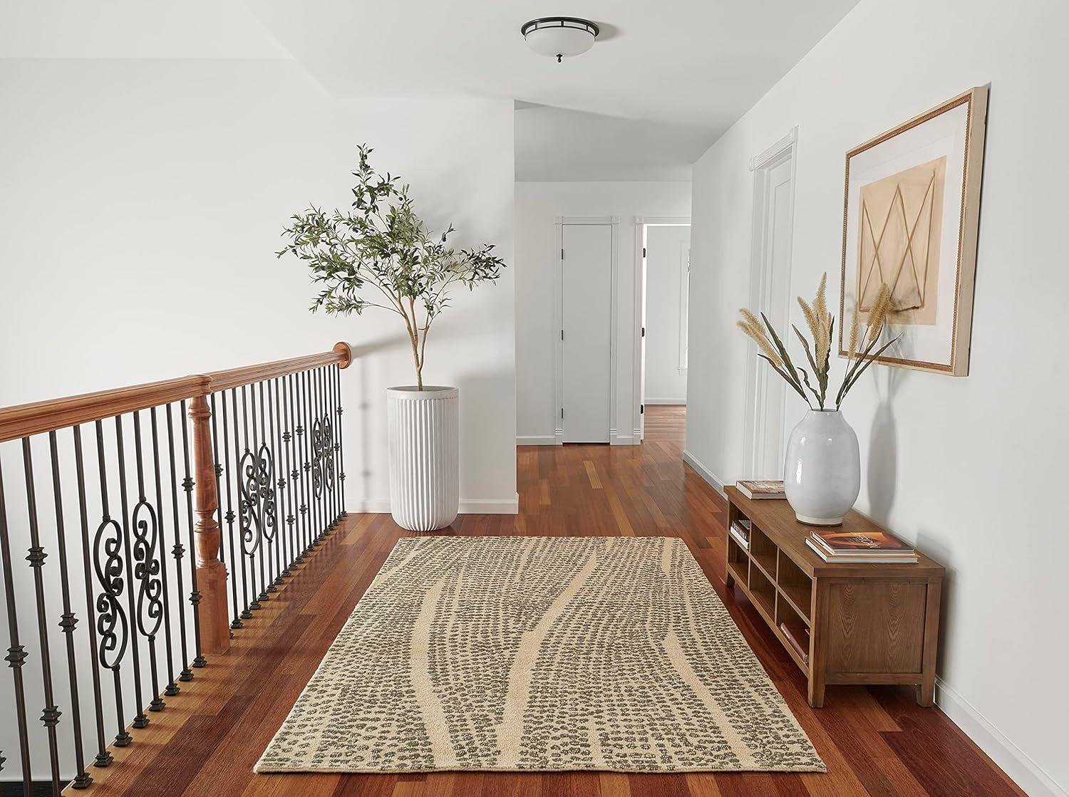 Momeni 2'3"x8' Teppe Axel Handtufted Runner Rug Natural