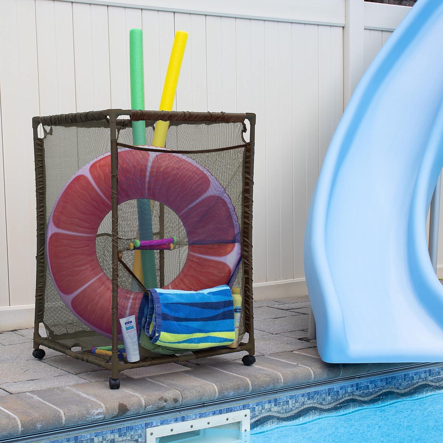 Essentially Yours Essentially Yours 24'' W 0 Gallons Water Resistant Plastic Deck Box with Wheels