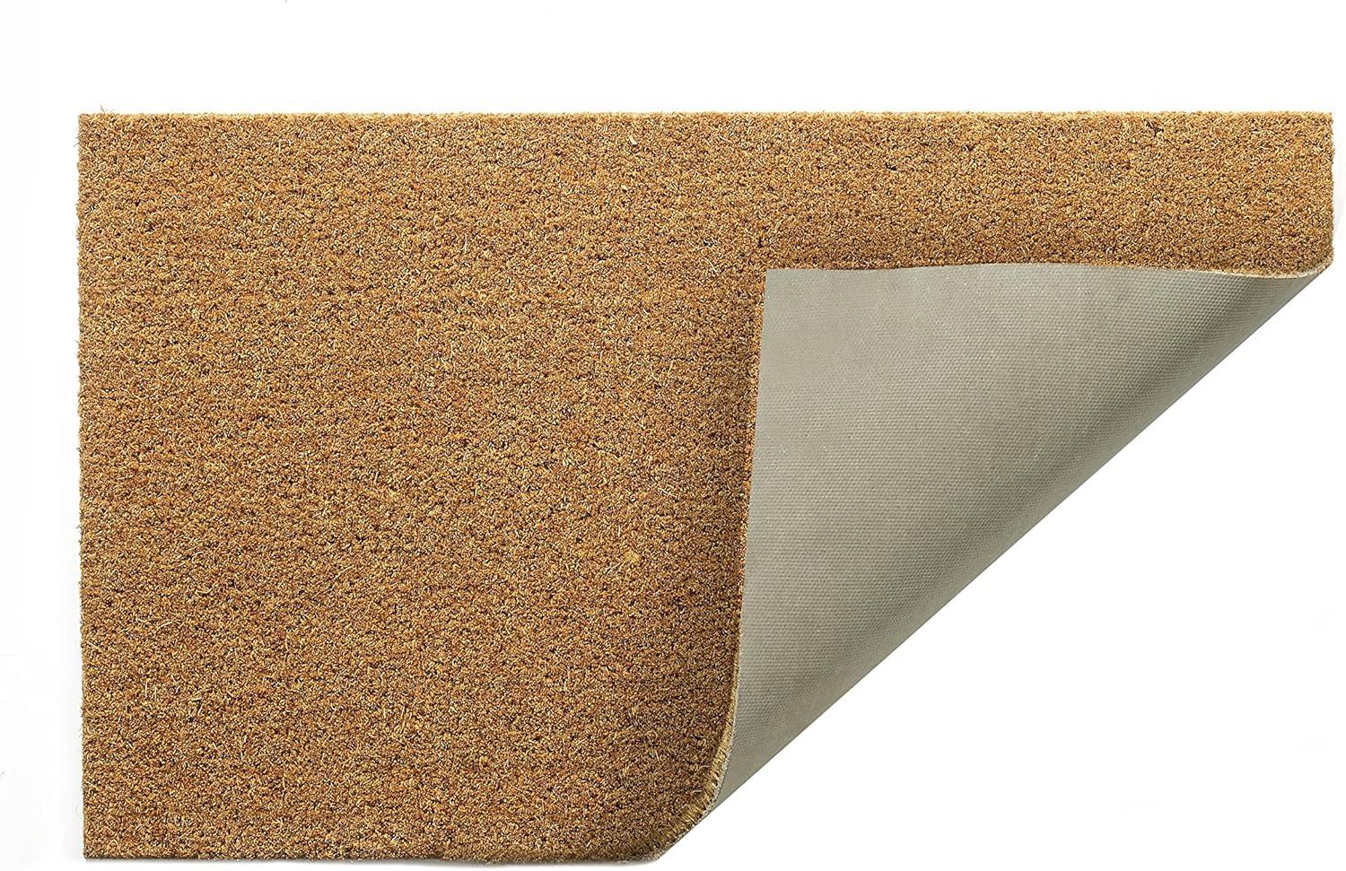 Natural Coir and Rubber Non-Slip Outdoor Doormat