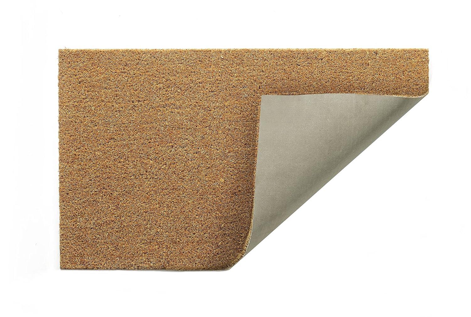 Ophelia & Co. Alece Extra Thick Outdoor Doormat Handwoven Durable Natural Coir Entryway Front Door Porch Patio