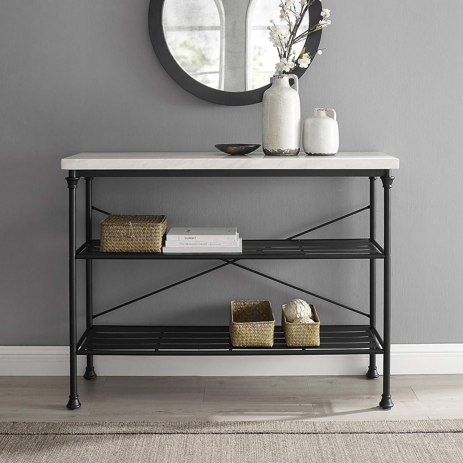 Madeleine Console Matte Black - Crosley