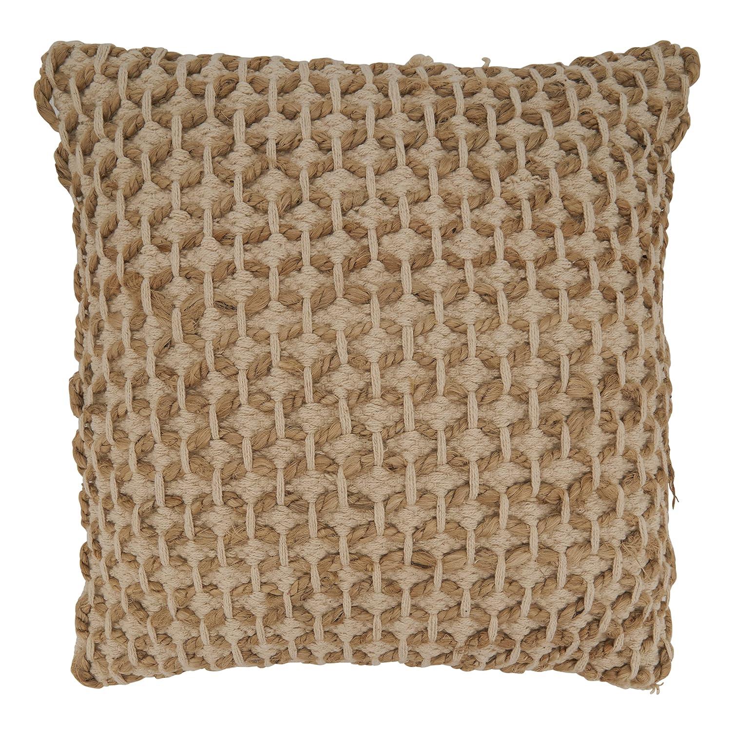 Saro Islander Collection Cotton Throw Pillow