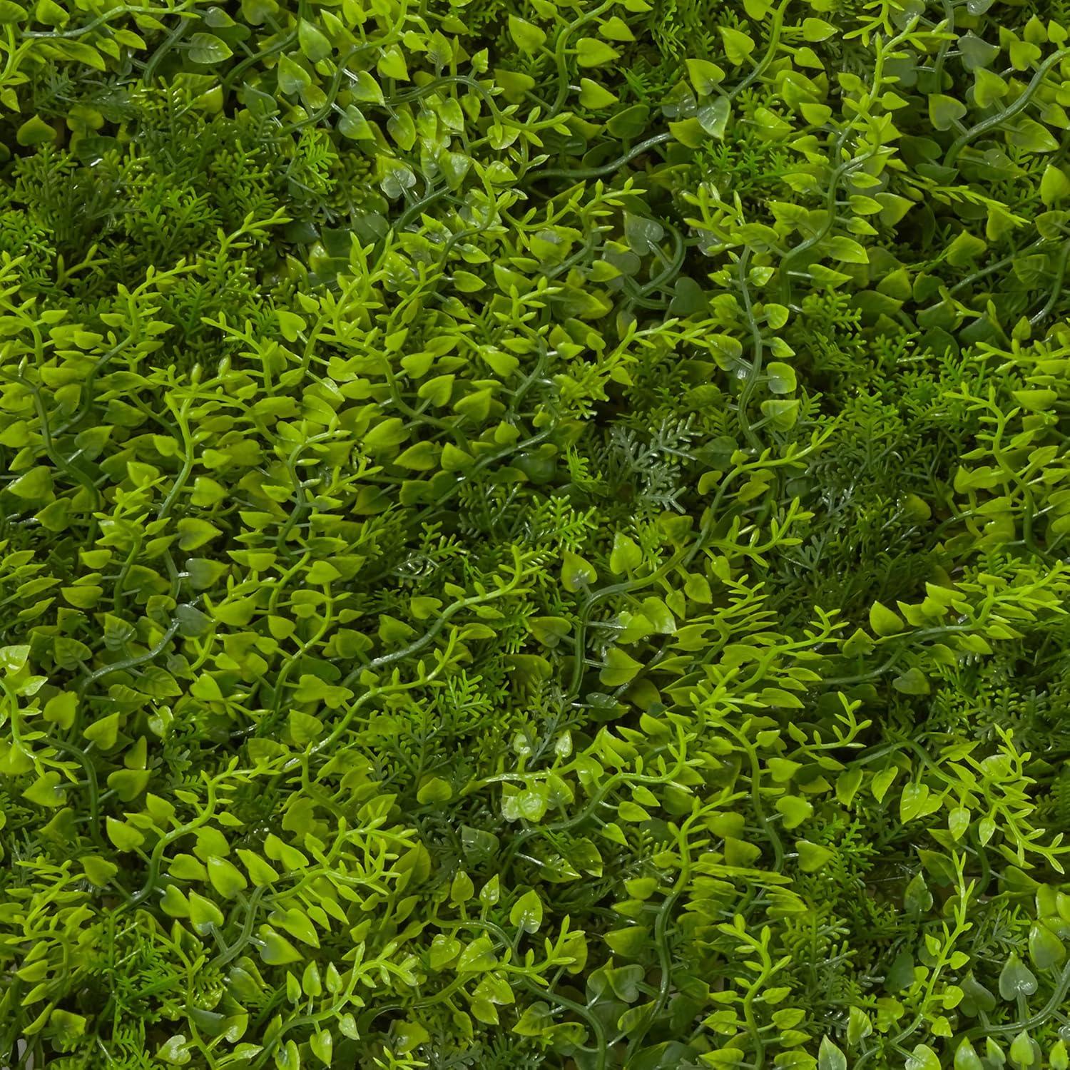 20" X 20" Lush Mediterranean Artificial Fern Wall Panel - Nearly Natural: UV Resistant, Indoor/Outdoor Decor