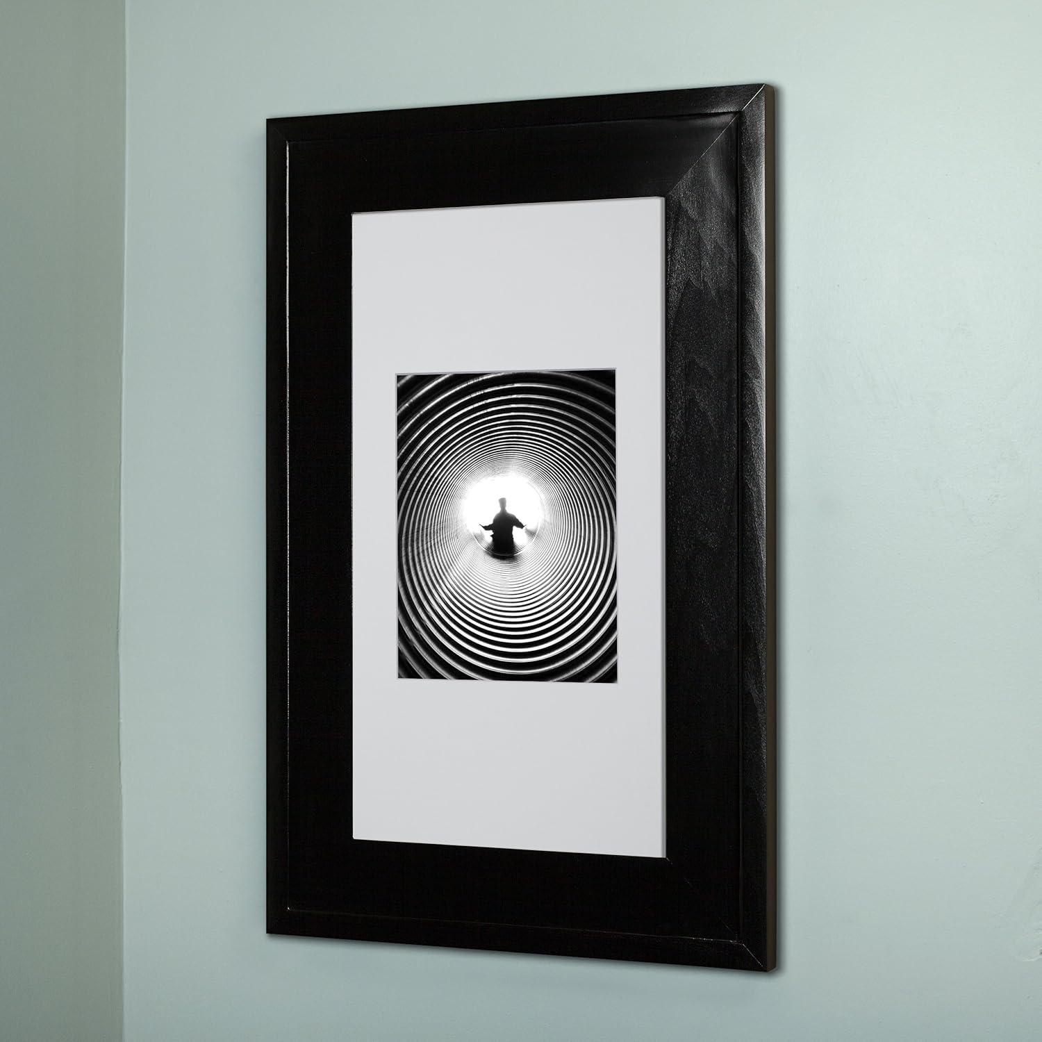 Fox Hollow Furnishings 103BL2-CW Recessed Picture Frame Door Medicine Cabinet with 3 Adjustable Shelves