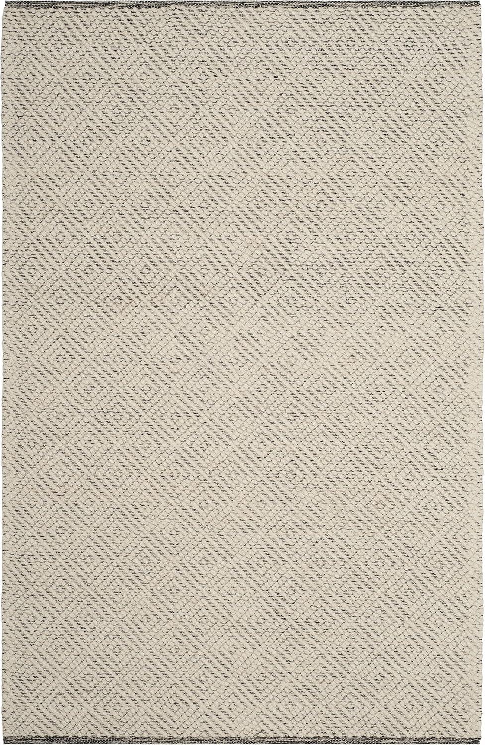 Natura NAT503 Hand Woven Indoor Area Rug - Ivory/Light Grey - 4'x6' - Safavieh