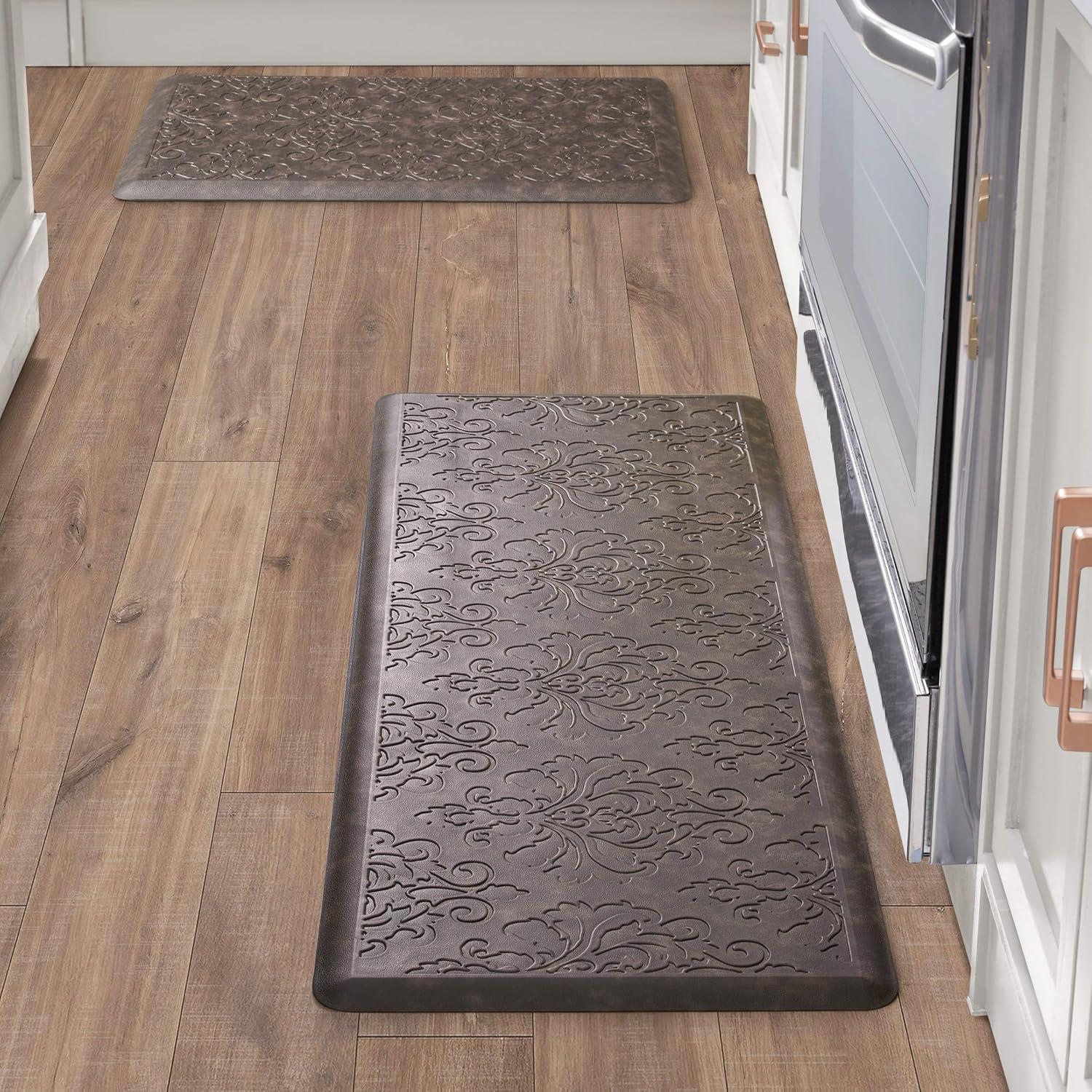 Chef Gear Embossed Soothing Comfort Anti-Fatigue Mat Set