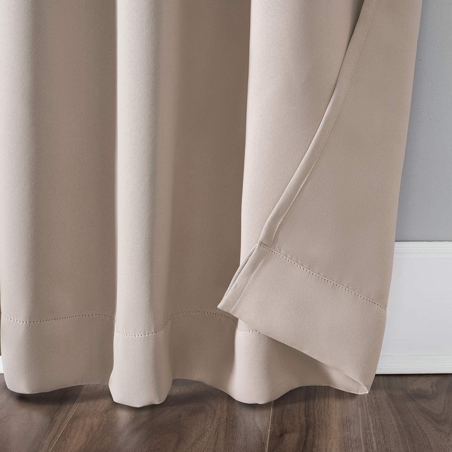 Sun Zero Blackout Kenneth Energy Saving Tab Top Curtain Panel