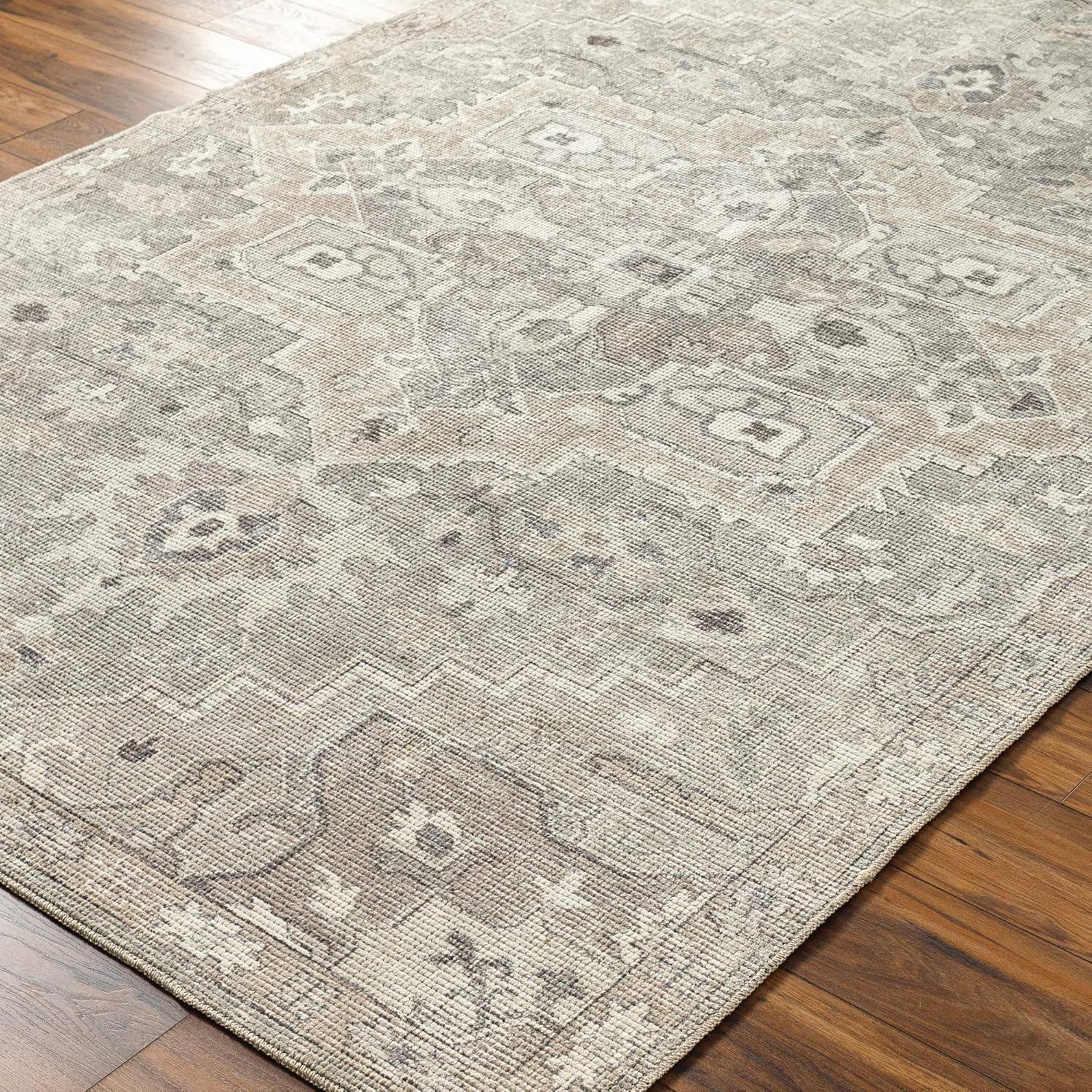 Becki Owens x Livabliss Elle Oriental Light Gray/Beige Area Rug