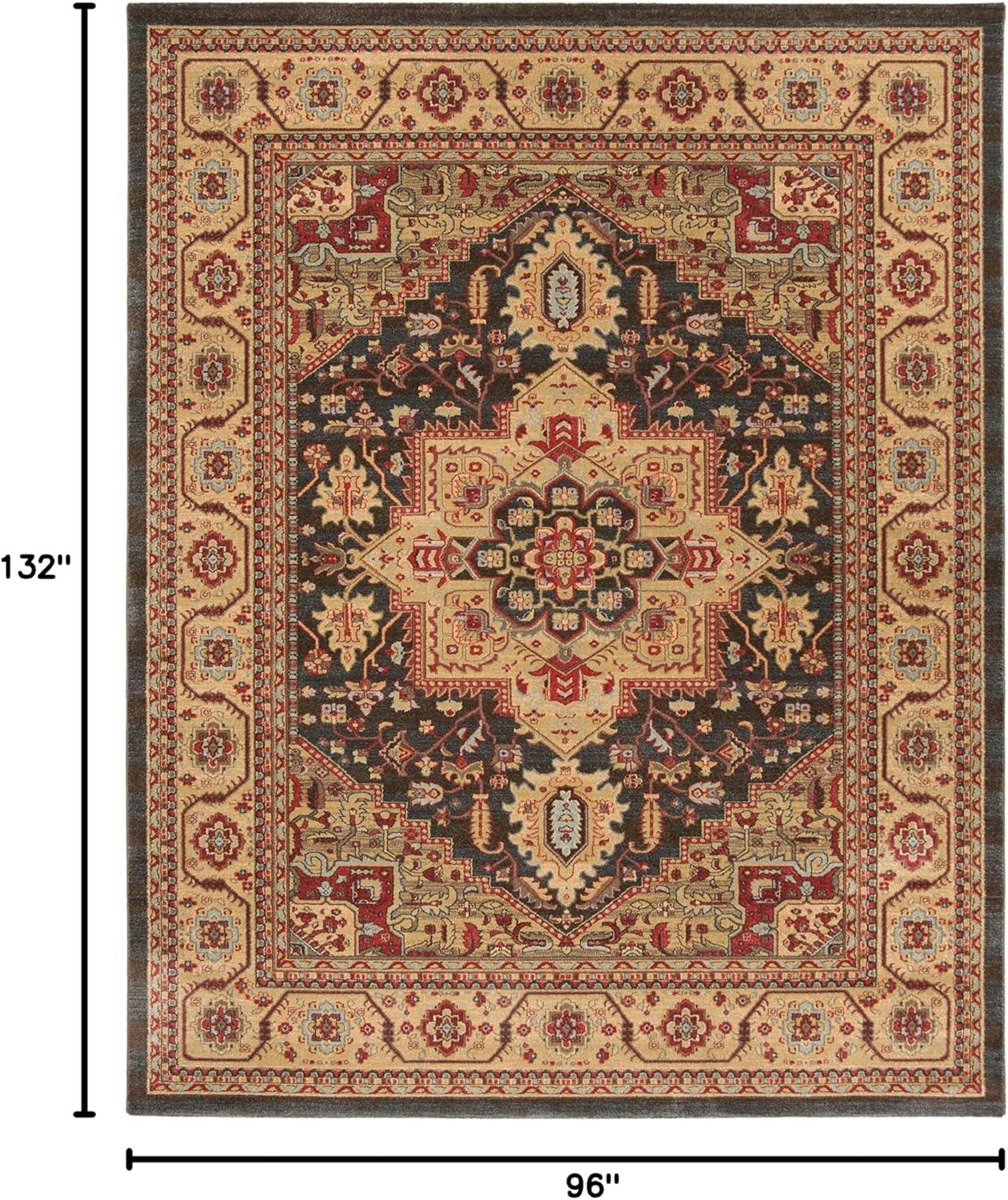 Mahal MAH656 Power Loomed Indoor Area Rug - Navy/Natural - 8'x11' - Safavieh.
