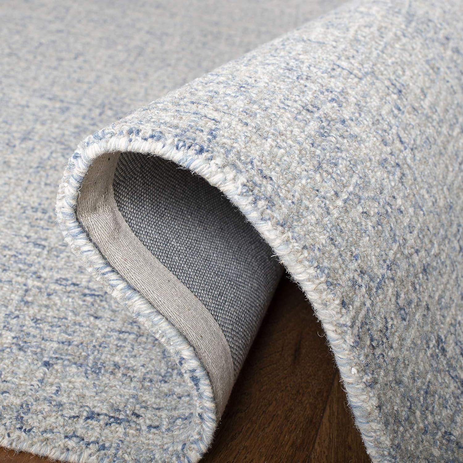 Abstract ABT471 Handmade Indoor Accent Rug - Ivory/Blue - 3'x5' - Safavieh