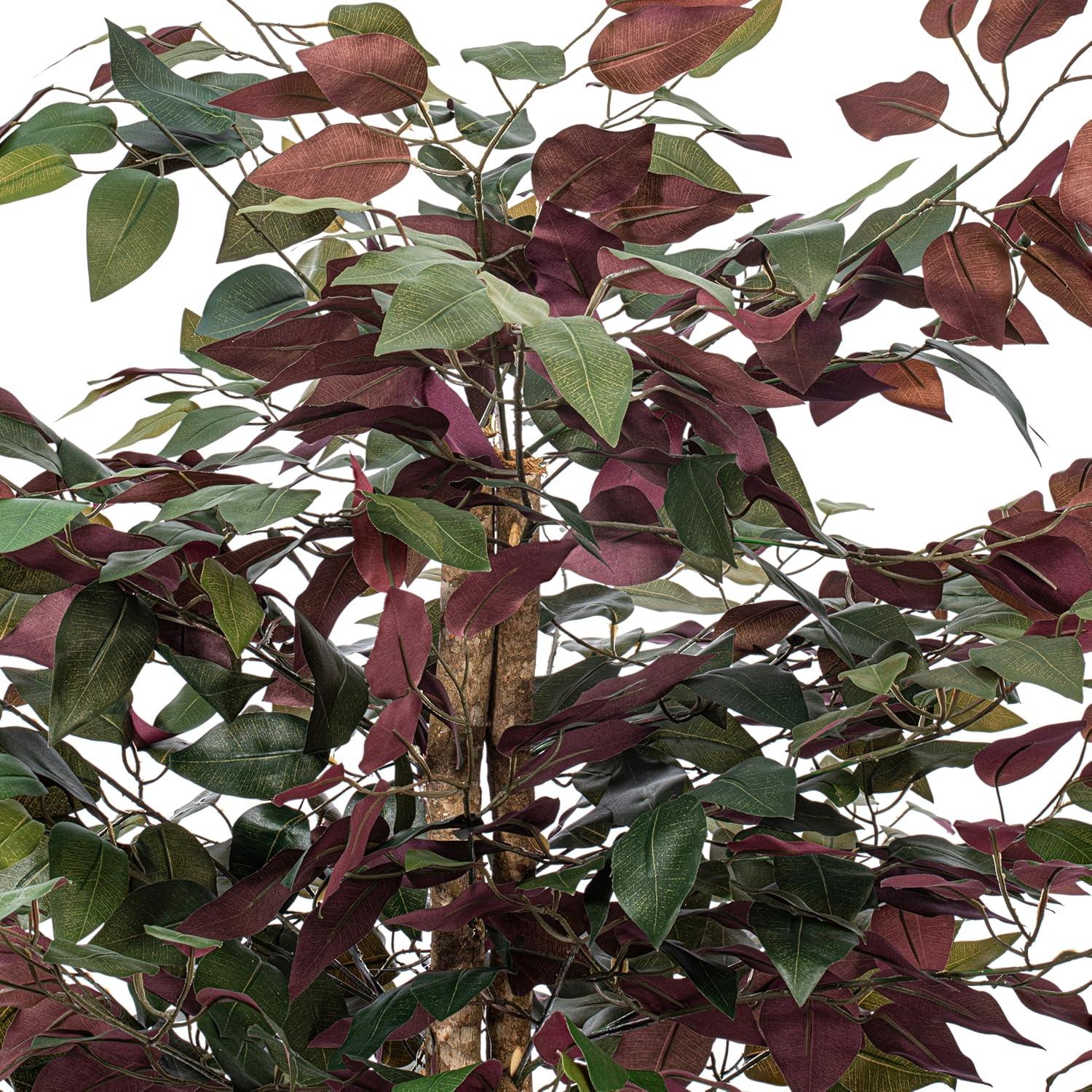 Vickerman 4' Artificial Capensia Bush, Gray Round Plastic Container. In a 12"Lx12"Wx9"H base.