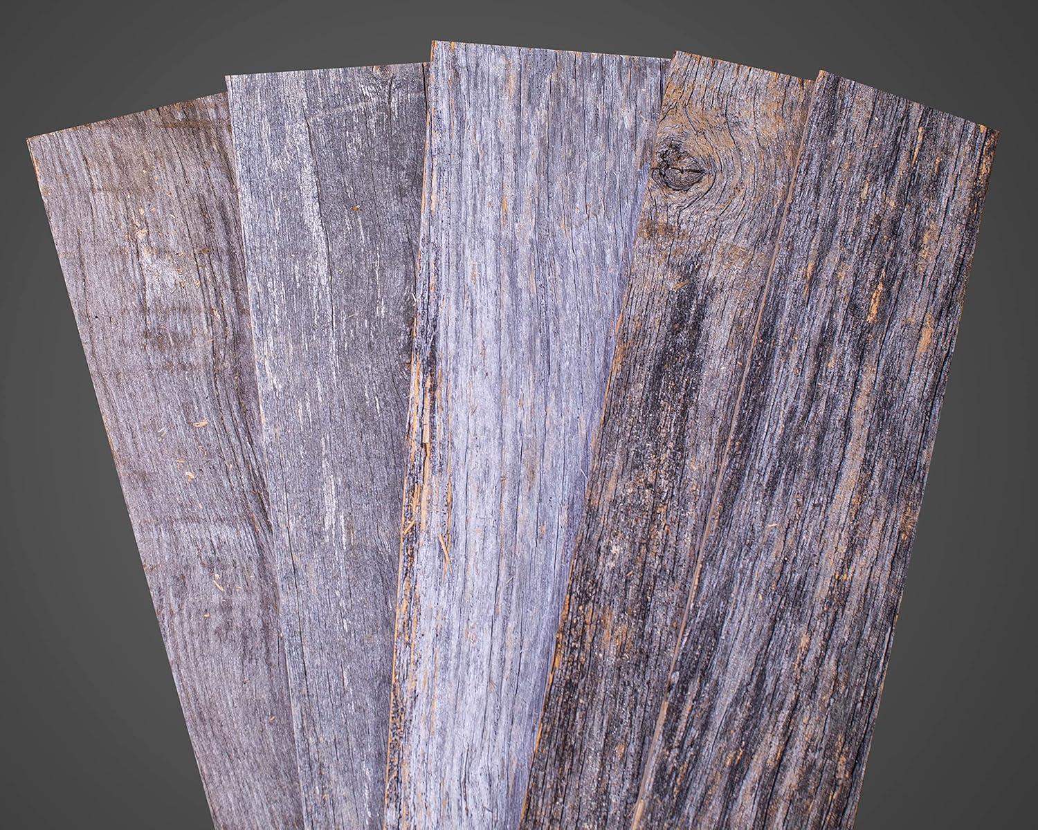 Vintage Harvest Reclaimed Lumber Variable Length Barnwood Wall Paneling in Gray