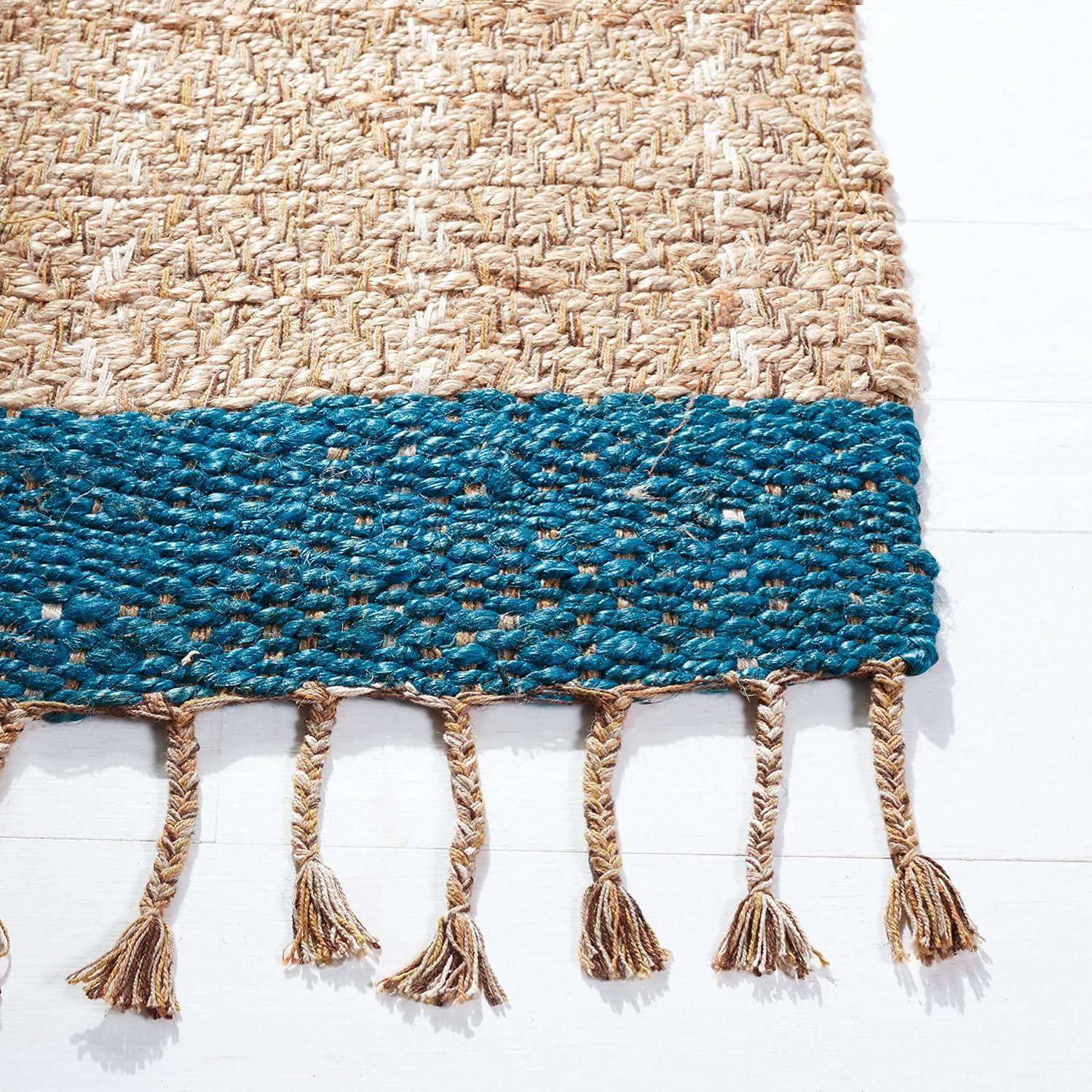 Union Rustic Abbie-J Hand Woven 0.8 Jute 0.2 Cotton Striped Rug