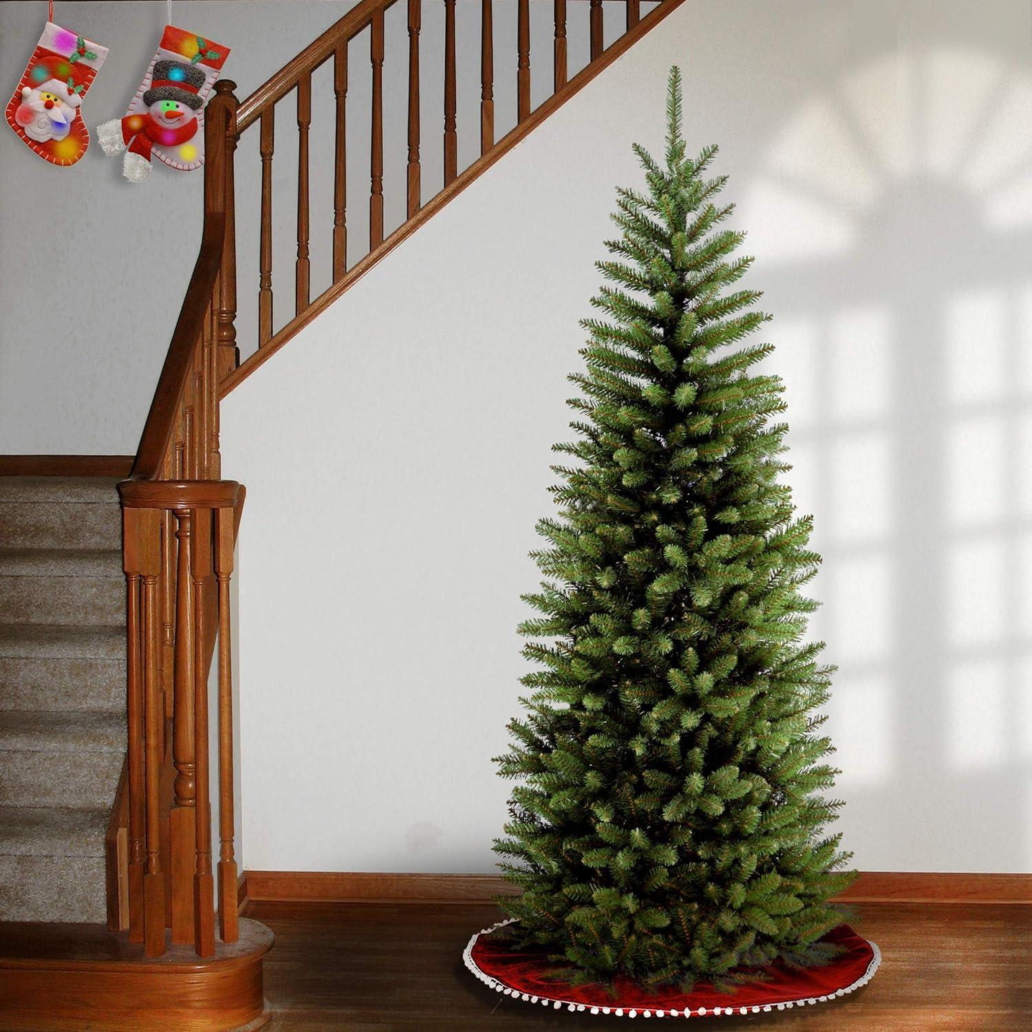 6' Unlit Pencil Slim Kingswood Fir Artificial Christmas Tree - National Christmas Tree Company