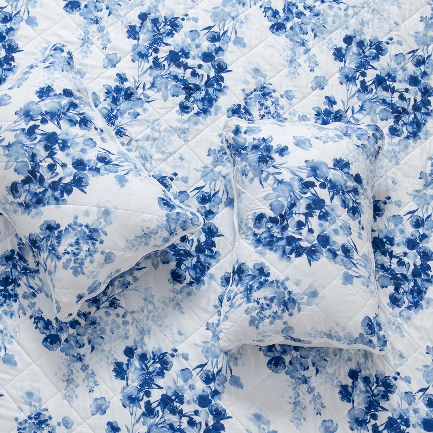 FreshFolds Bright & Colorful Tiny Floral Quilt Set with Shams