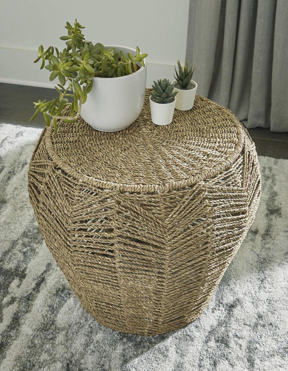 Cae Seagrass Accent Stool