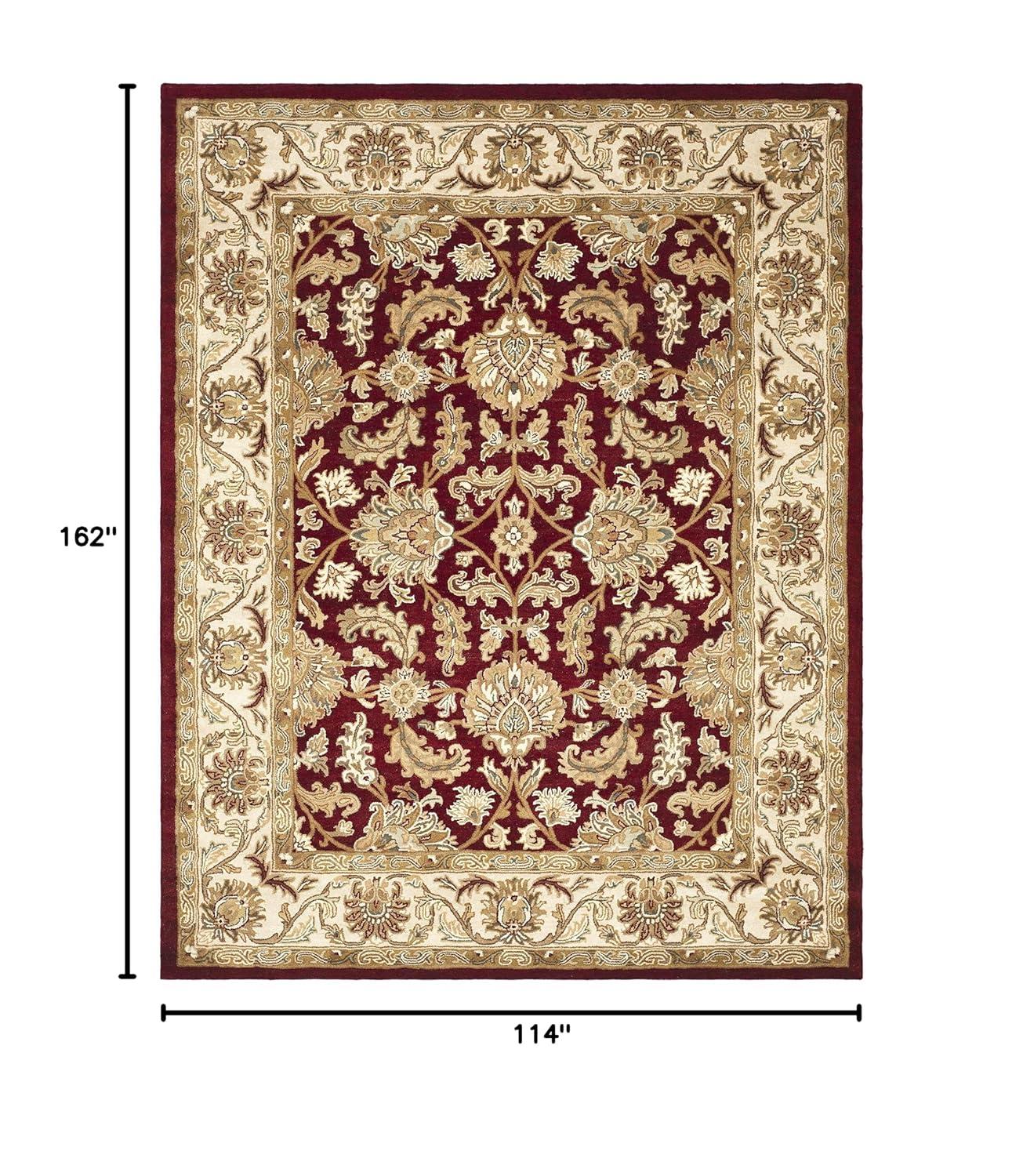 SAFAVIEH Heritage Valery Oriental Wool Area Rug, Red/Ivory, 9'6" x 13'6"