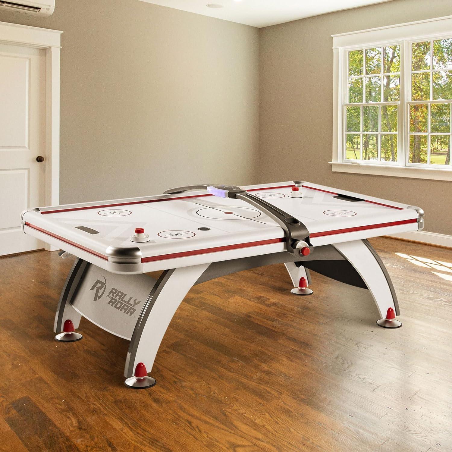 ESPN 84'' Fast Line Air Powered Hockey Table, Accessories Included, Gray,