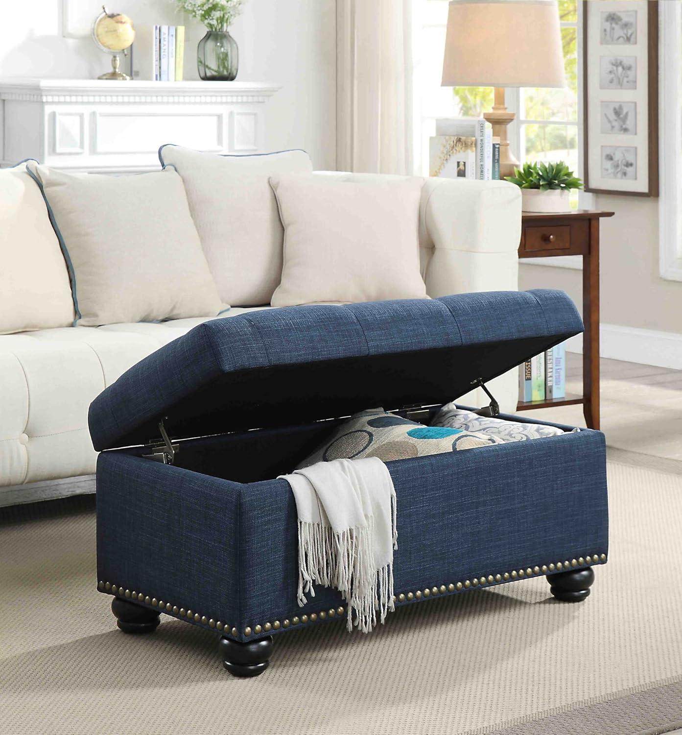Convenience Concepts Designs4Comfort 7th Avenue Storage Ottoman Bench