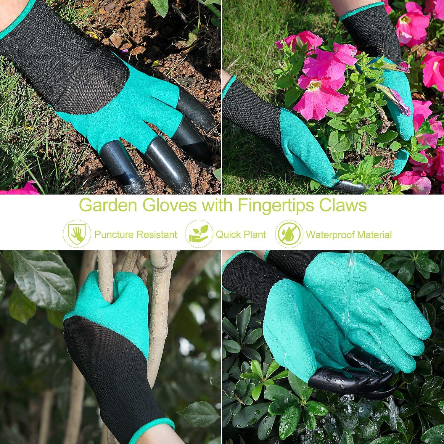 Gardening Tool Set - 13 PCS Heavy Duty Aluminum Gardening Tools Kit Floral Print Garden Tool Set with Non-Slip Rubber Handle & Durable Storage Tote Bag Gardening Supplies Gifts for Women Men