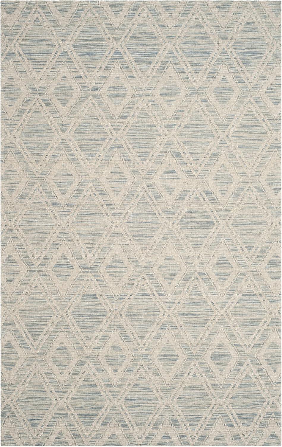 Marbella MRB312 Hand Loomed Indoor Area Rug - Light Blue/Ivory - 5'x8' - Safavieh