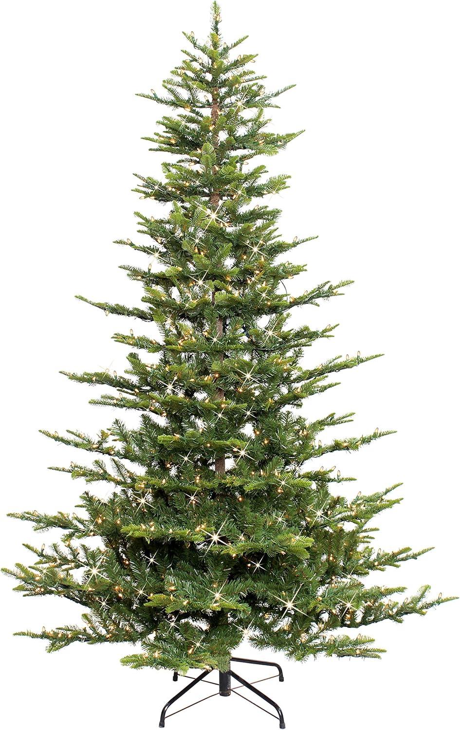 6 1/2 ft. Pre-lit Aspen Green Fir Artificial Christmas Tree 500 UL listed Clear Lights