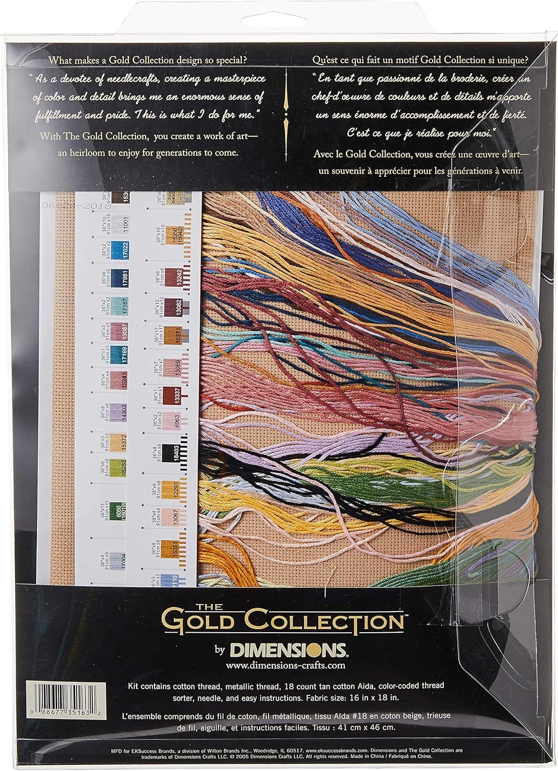 Dimensions Gold Collection Counted Cross Stitch Kit 12"X14"-Oriental Splendor (18 Count)