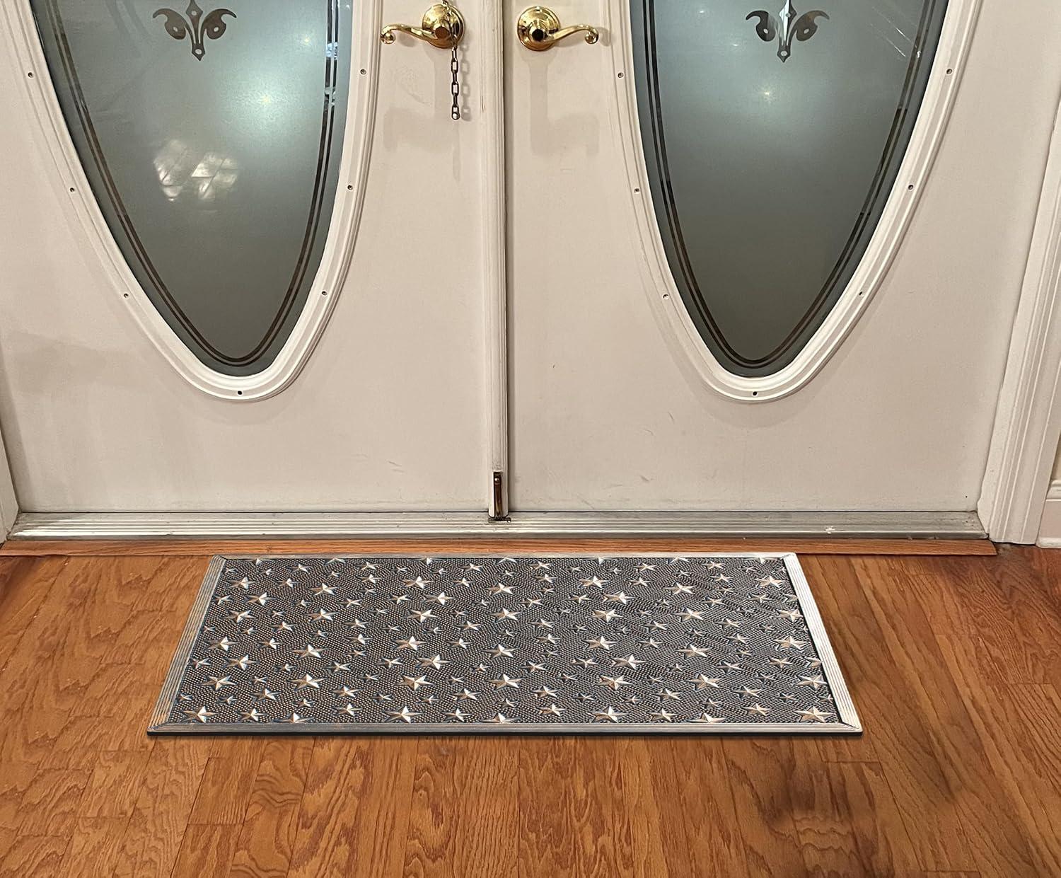 A1HC Good Luck Design Rubber Pin Welcome Door Mats 24"x36" for Outdoor Entrance, Fun Designed Doormat, Welcome Mats for Front Door Non-Slip Backing Rubber Doormat for Indoor Outdoor Use