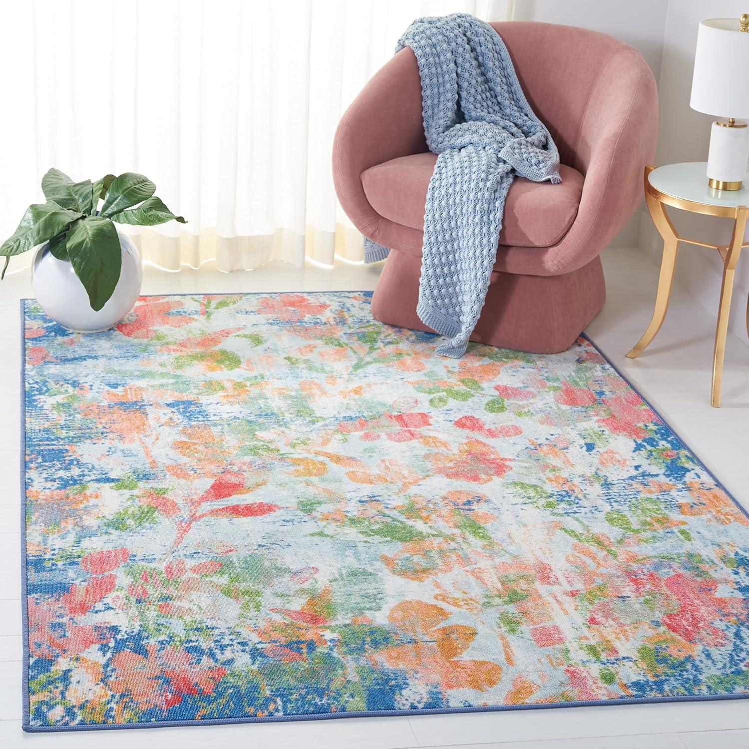 Paint Brush PTB157 Power Loomed Machine Washable Area Rug  - Safavieh