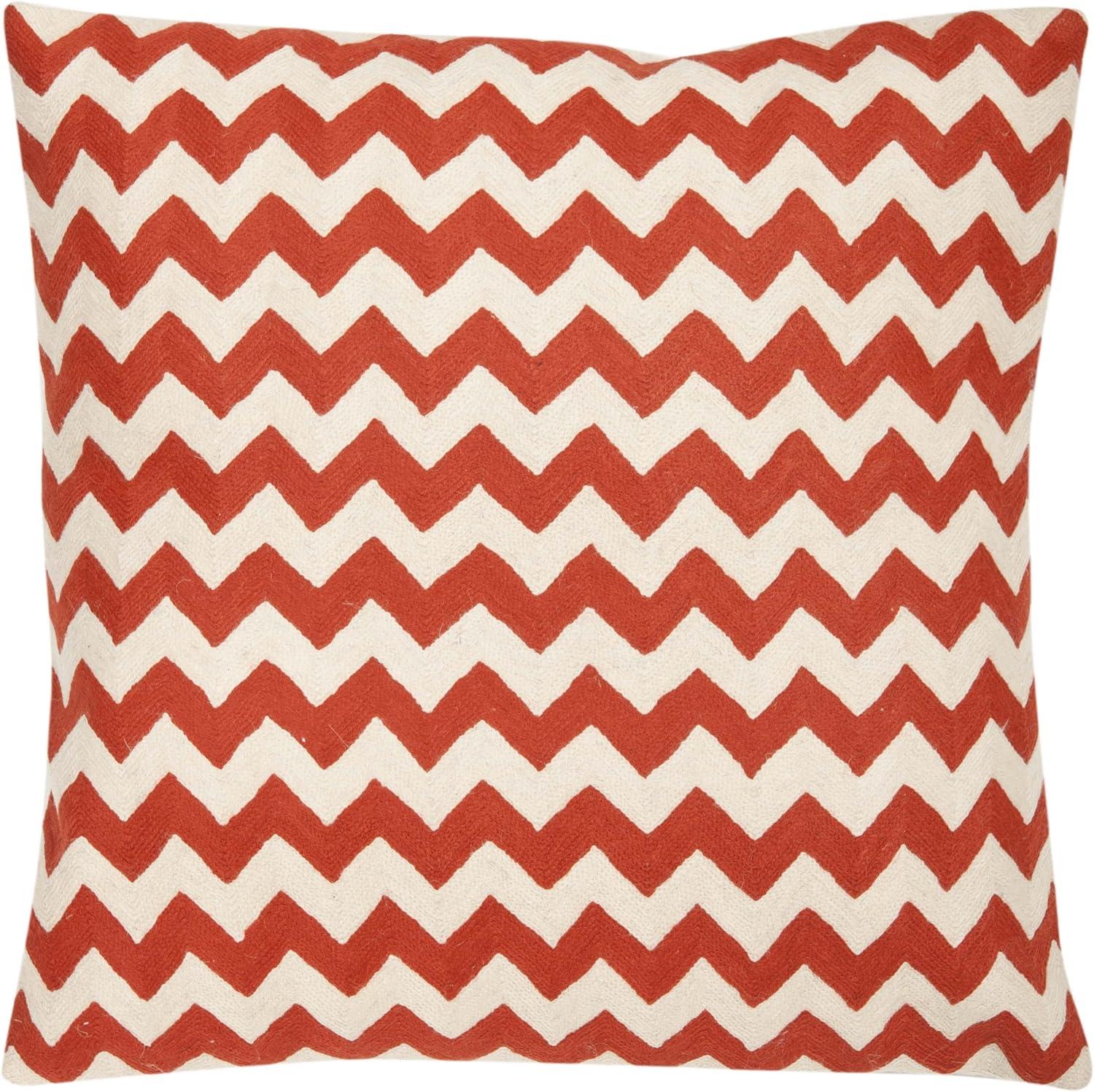 Safavieh Embroidered Canvas Reversible Throw Pillow (Set of 2)