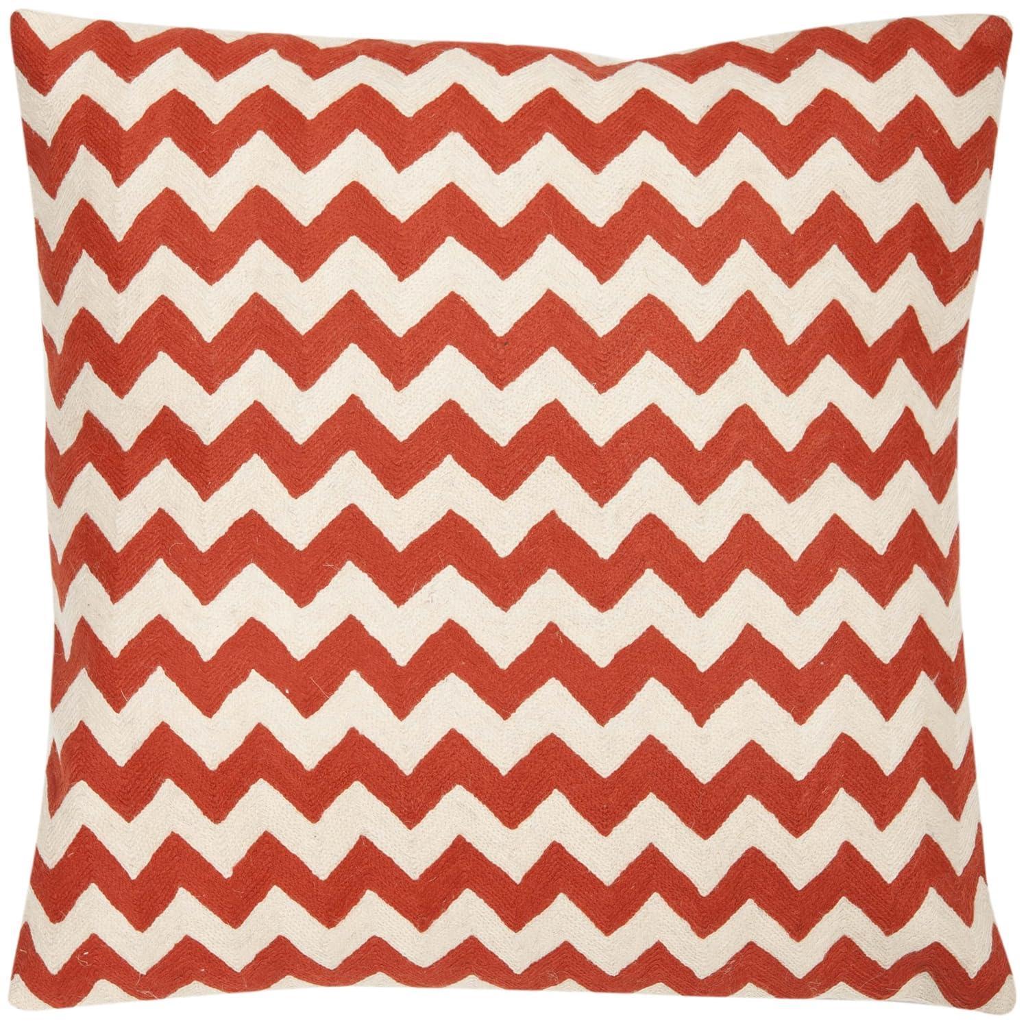 Safavieh Embroidered Canvas Reversible Throw Pillow (Set of 2)