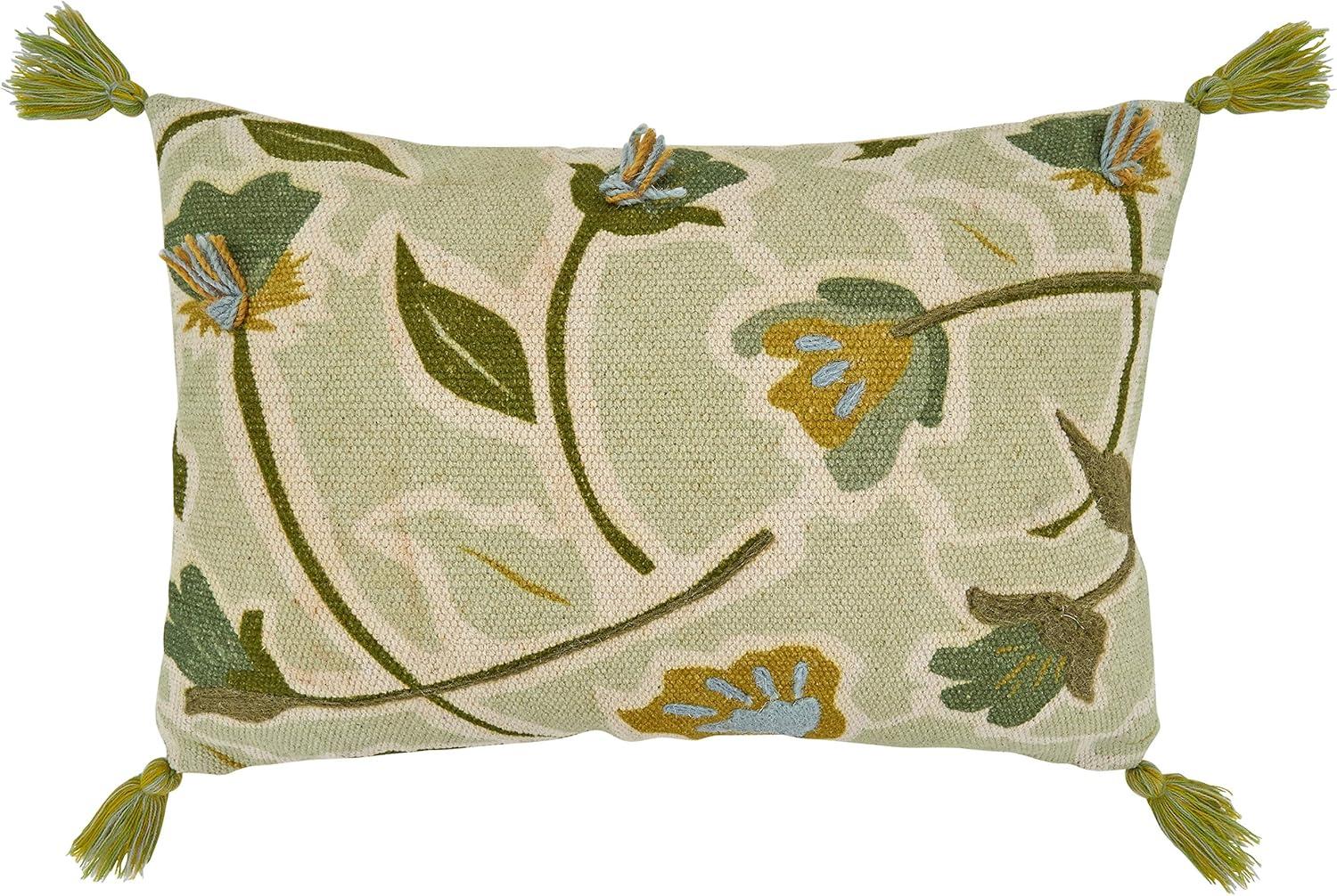 Karnig Floral Cotton Throw Pillow