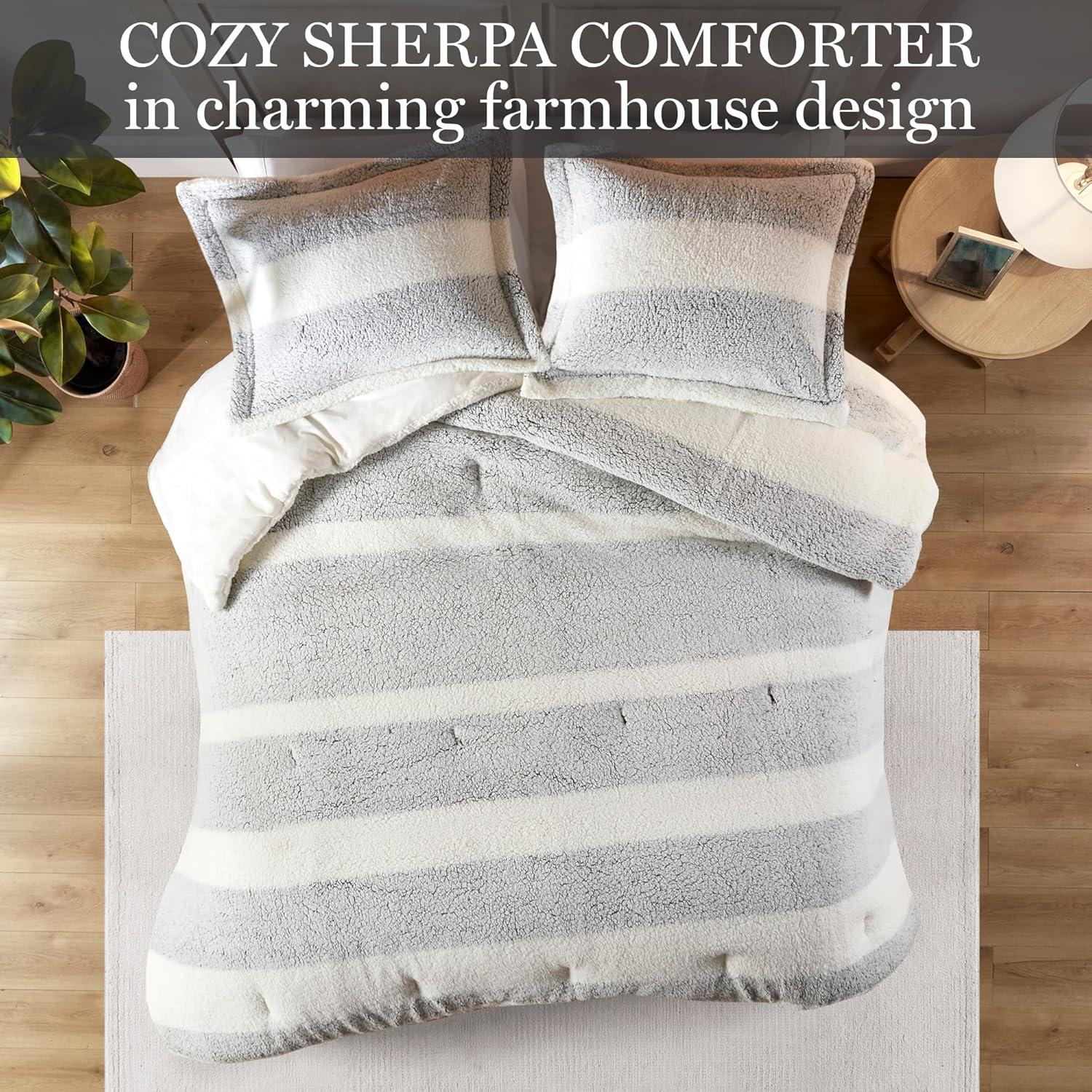 Madison Park Sherpa Comforter Set