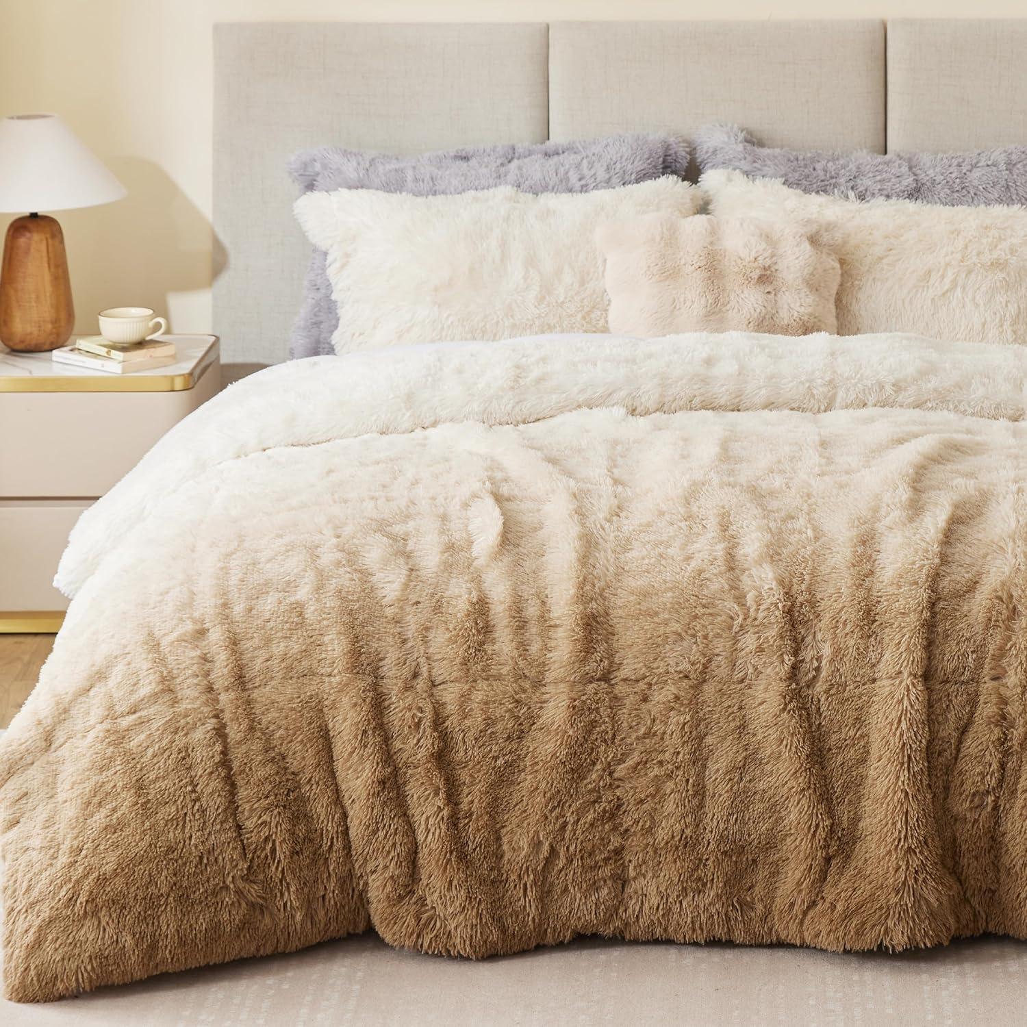 Intelligent Design Malea Shaggy Faux Fur Comforter Mini Set