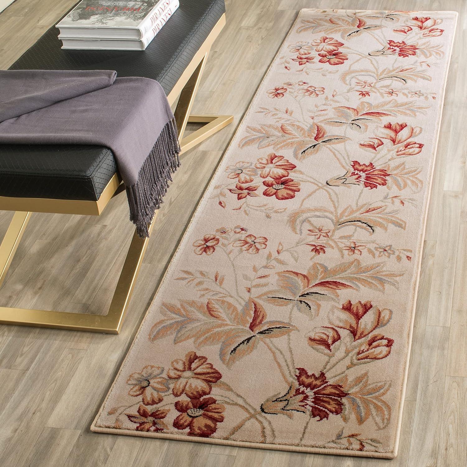 SAFAVIEH Lyndhurst Clara Floral Area Rug, Sage, 9' x 12'