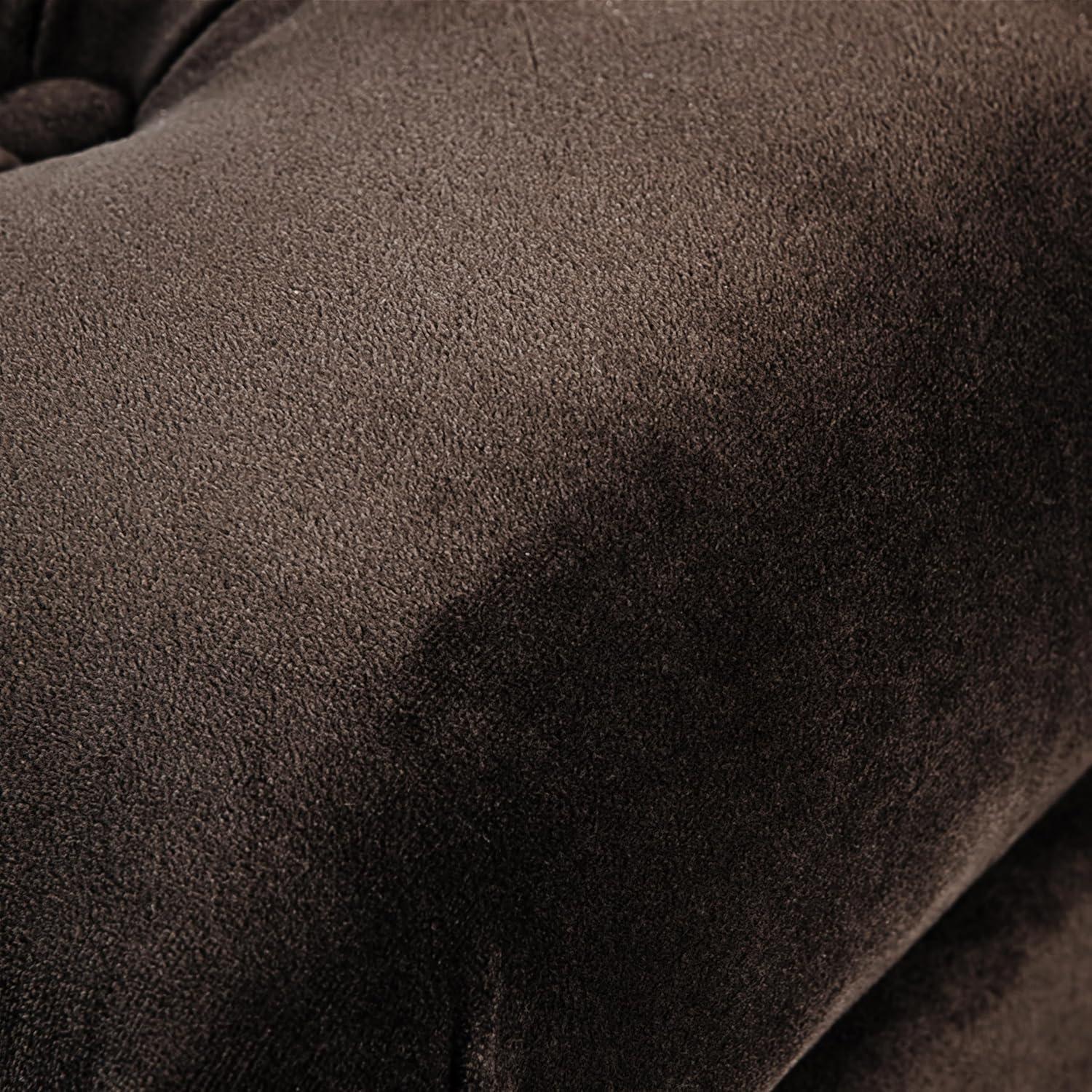 HomePop Velvet Upholstered Storage Bench