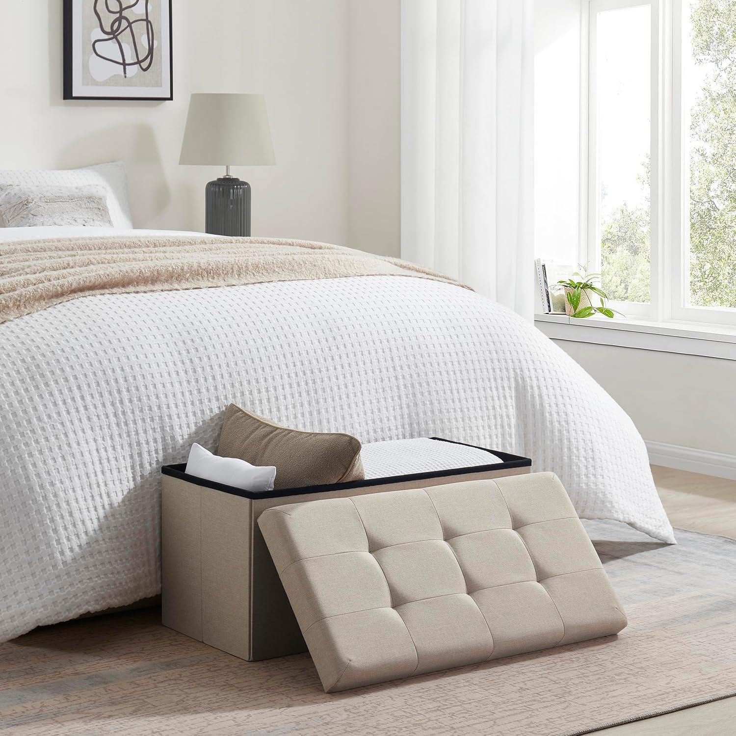 The Final Grab Inc. 30" Wide Faux Leather Tufted Rectangle Storage Ottoman & Reviews | Wayfair