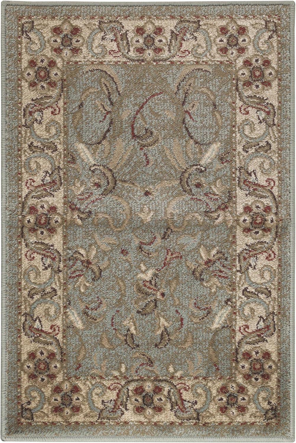 Heritage Traditional Floral Scroll Vines Indoor Or Area Rug