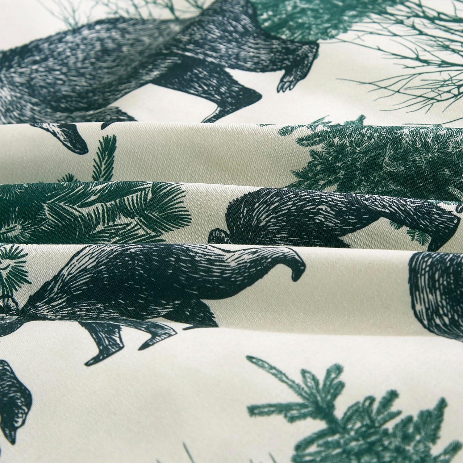 Chezmoi Collection Southwestern Cabin Lodge Bedding 7-Piece Bear Comforter Set