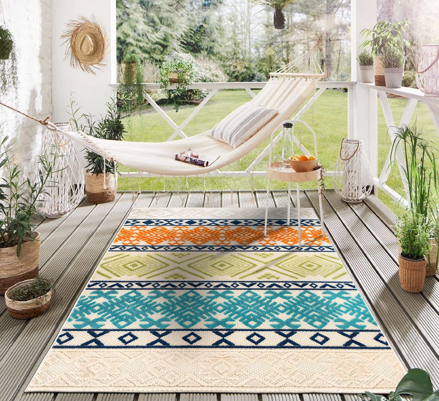 World Rug Gallery Vienna Bohemian Indoor/Outdoor Area Rug