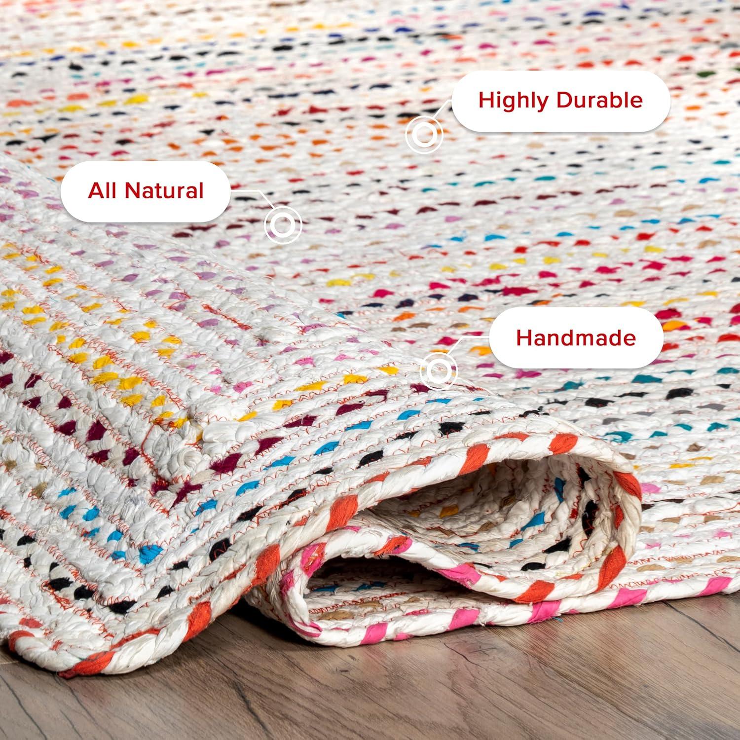 nuLOOM Tammara Hand Braided Area Rug, 5' x 8', Ivory